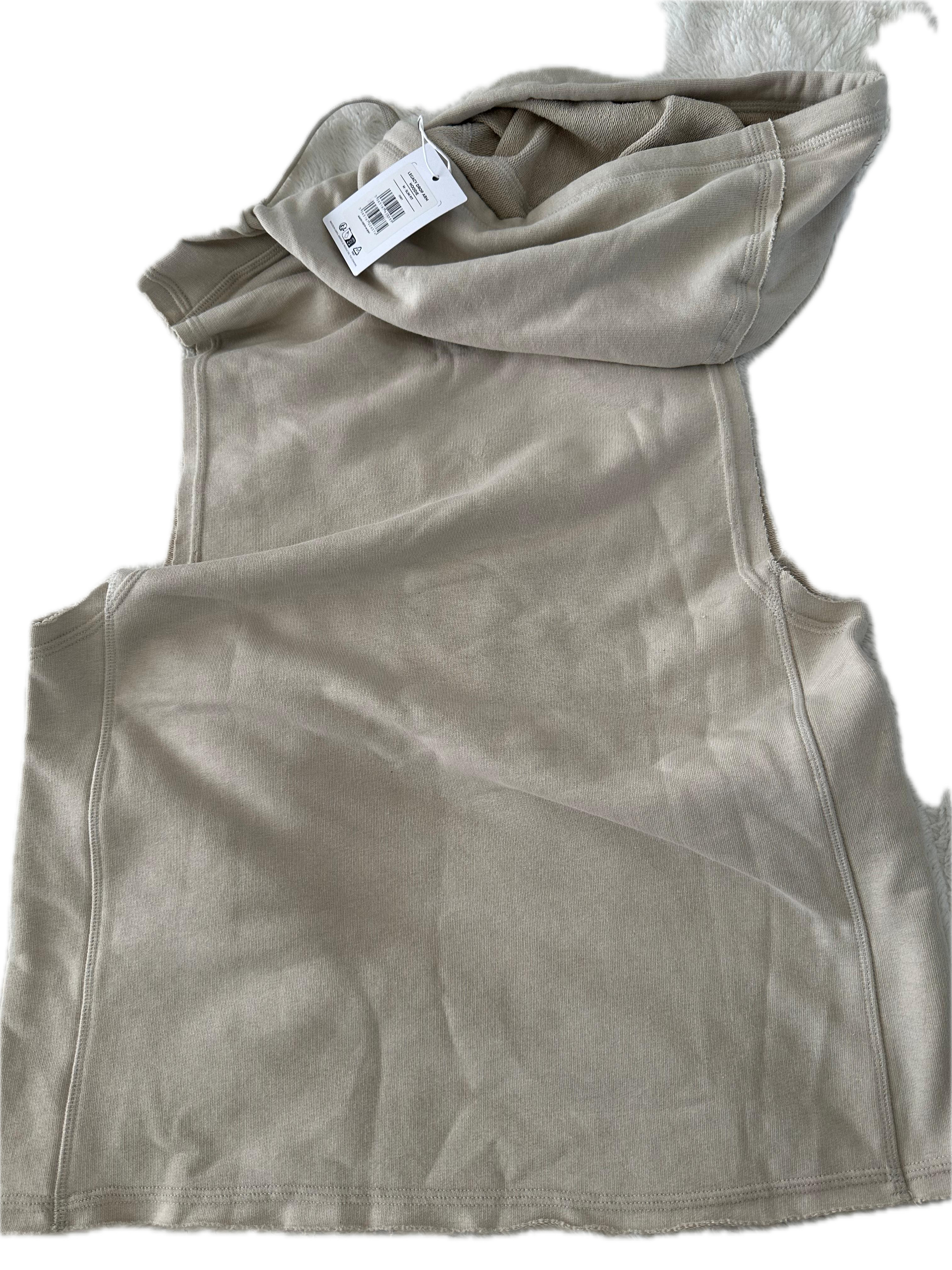 Hoodie talla M sin mangas beige