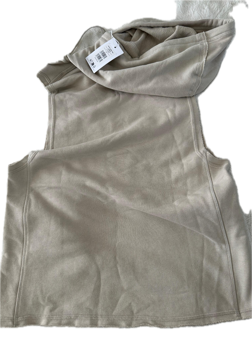 Hoodie talla M sin mangas beige