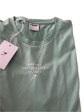 Playera talla L de manga larga verde menta