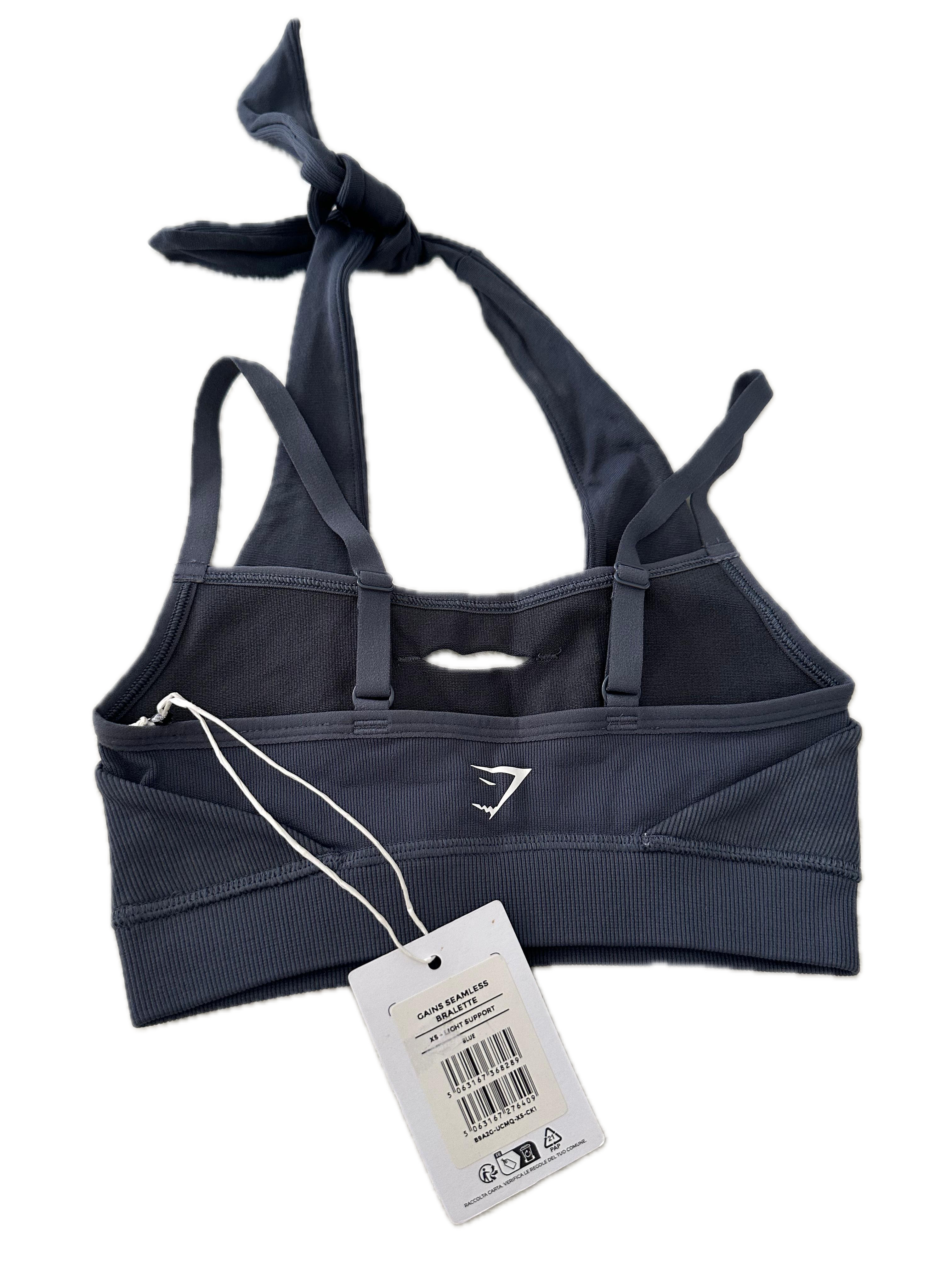 Top GYMSHARK talla XCH azul gris