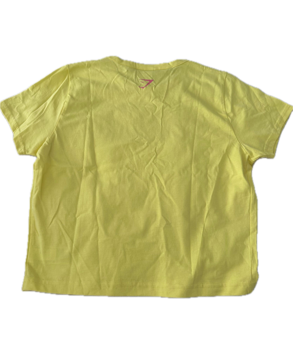 Playera GYMSHARK talla M amarilla