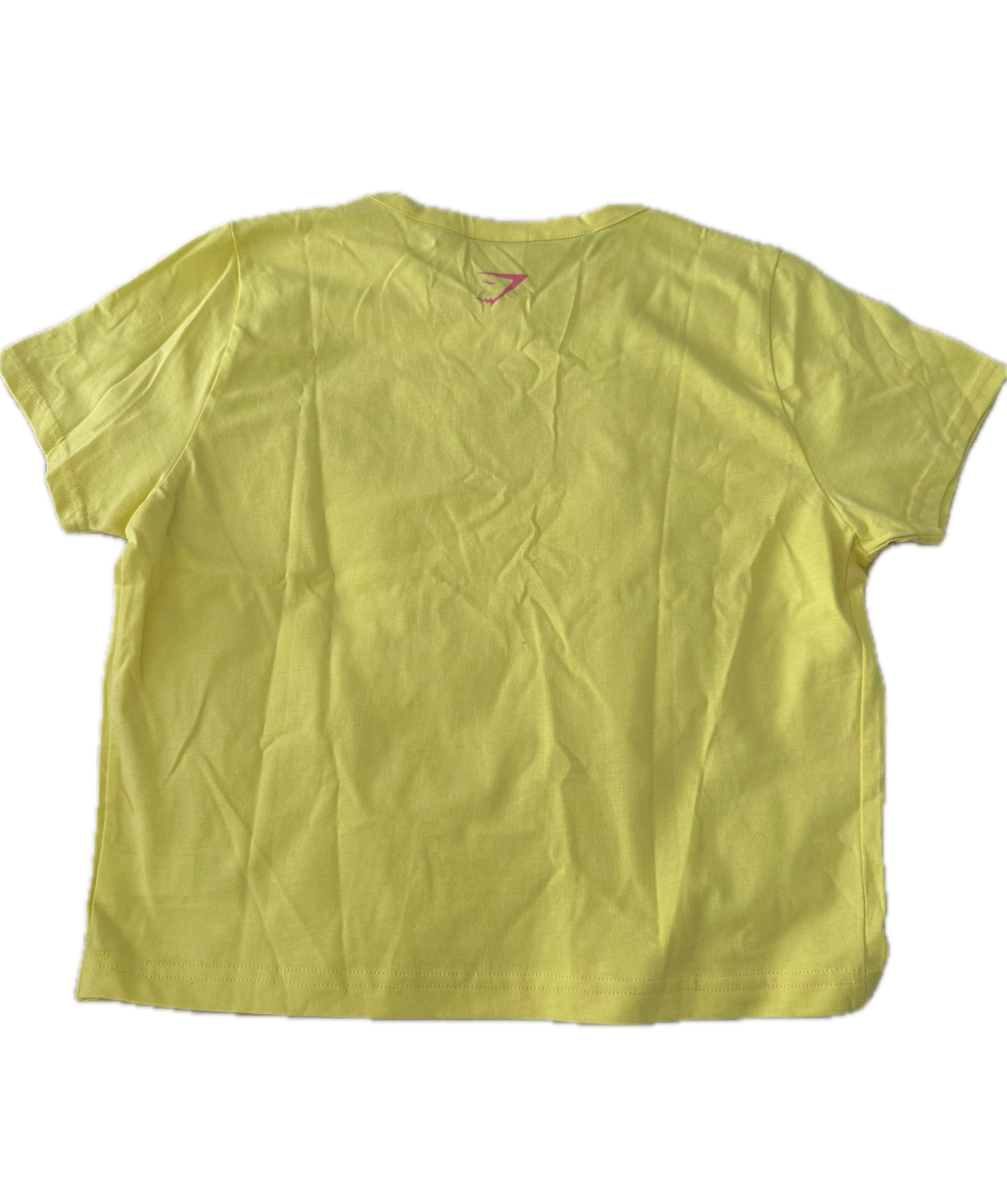 Playera GYMSHARK talla M amarilla