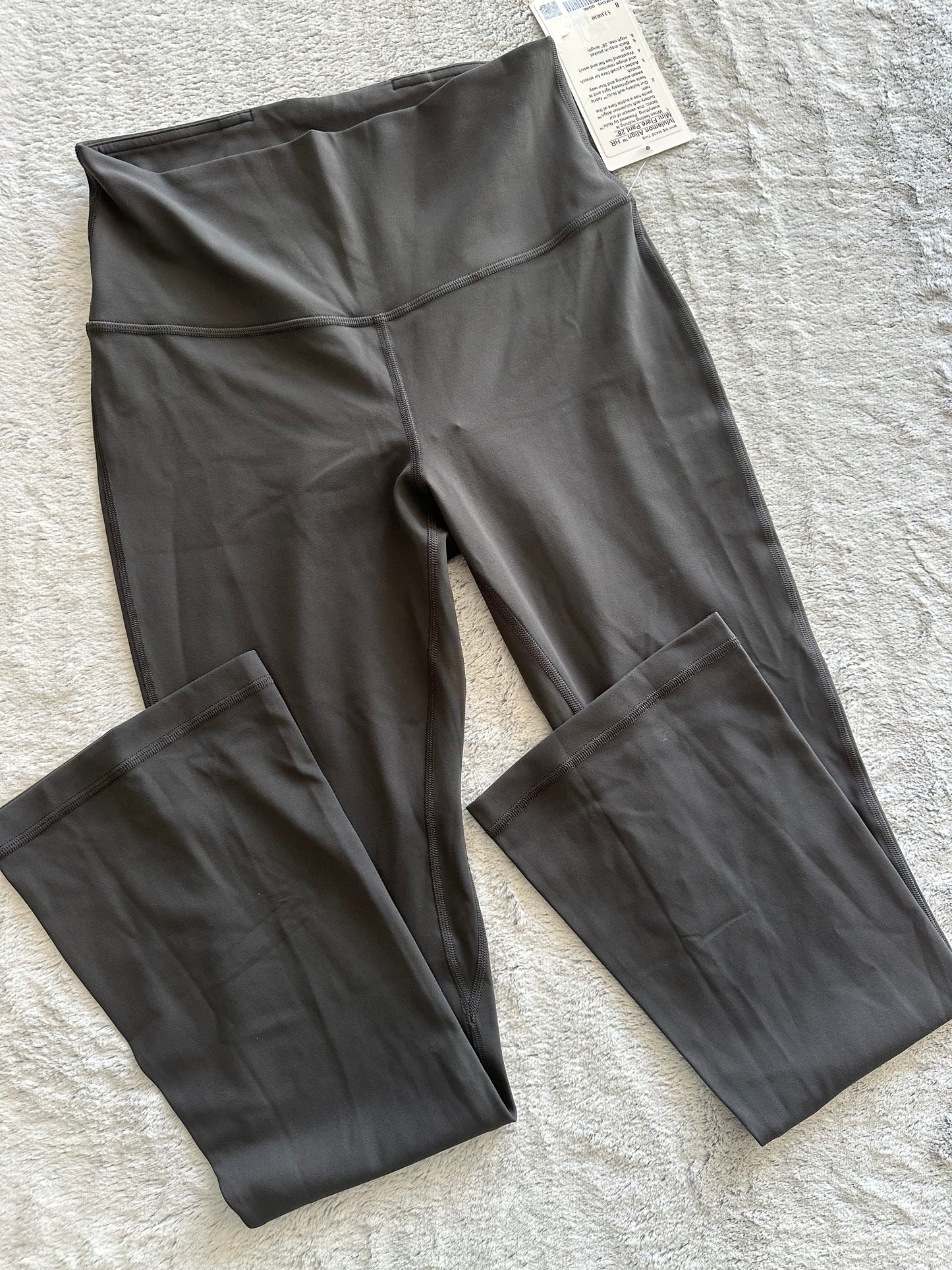 Align mini flare pant 8 28" gris